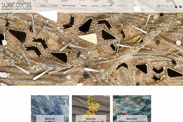 Sajavatcouture website