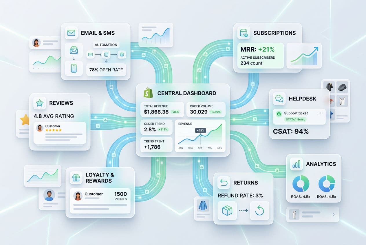 Shopify App Integration Guide: What DTC Brands Actually Need in 2026